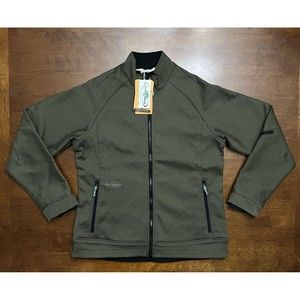 Arborwear Stretch Cambium Jacket Womens Medium Full Zip Tech Hiking Canvas Olive